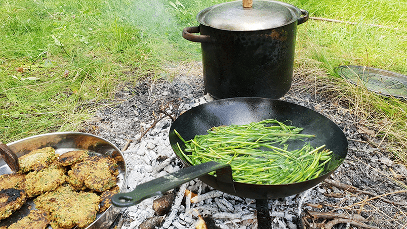 Les Gourmandises Bio - Cuisiner avec le feu